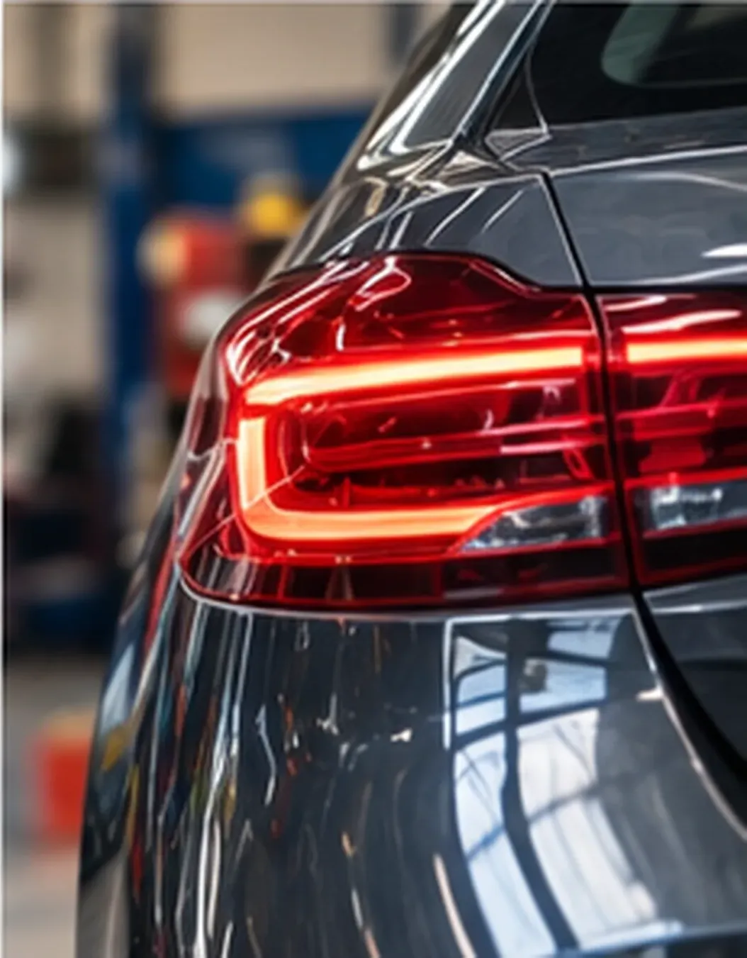 Feu arrière à LED d'une voiture